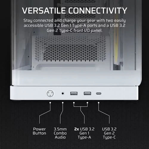 Corsair Chassis 4500X RS ARGB WHITE PC Case Without PSU - CC-9011315-WW