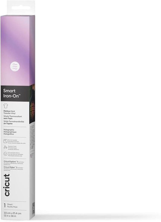 Cricut Smart Iron-On Heat Transfer Vinyl, Blue, 13 x 36 Inches, 2011658, IM027753 