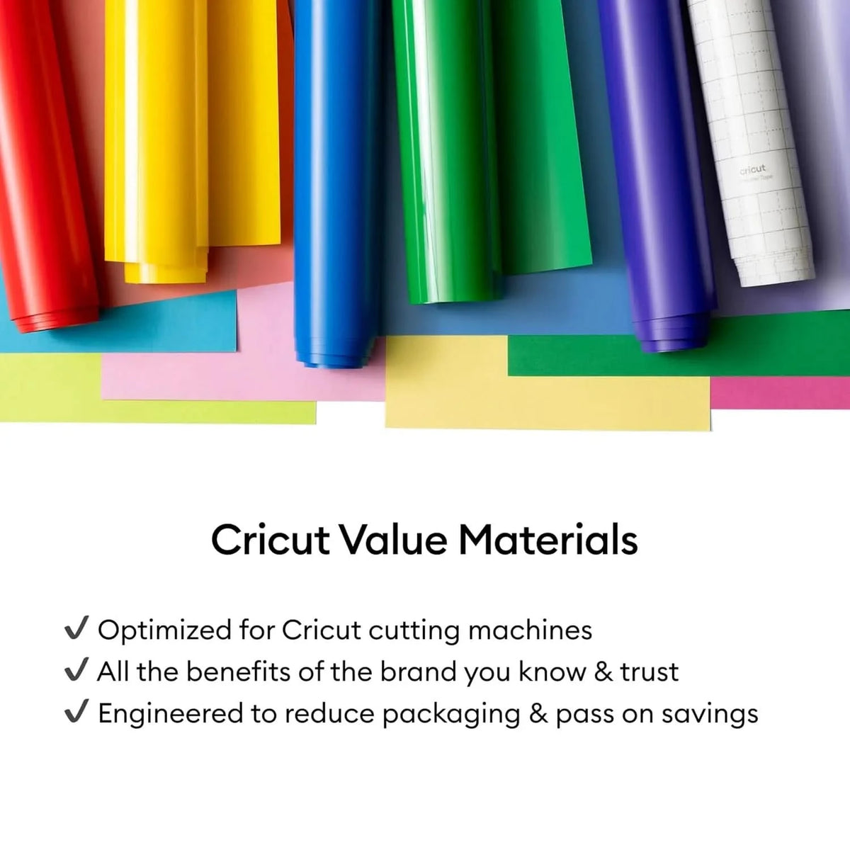 Cricut Value Vinyl Permanent Rainbow Sampler, 2010887, IM025902