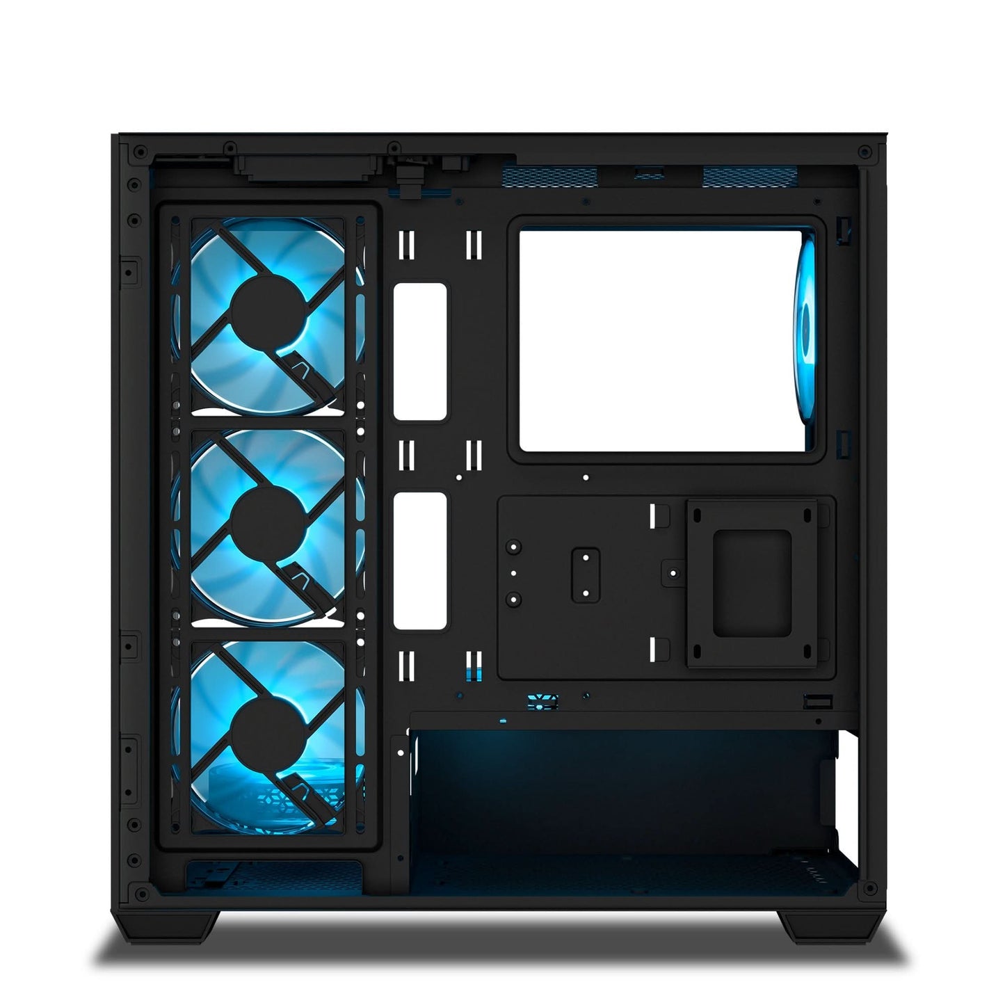 ANT ESPORTS CRYSTAL X7 ATX COMPUTER CASE/GAMING CABINET WITH TYPE-C BLACK