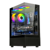 ANT ESPORTS CRYSTAL X2 MID-TOWER ATX CABINET BLACK