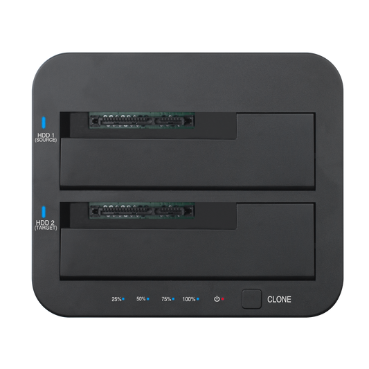 TAG Dual Drive HDD SSD Docking Station, USB 3.0, 5Gbps, SATA I II III, 2.5 and 3.5 Inch, HDD Clone