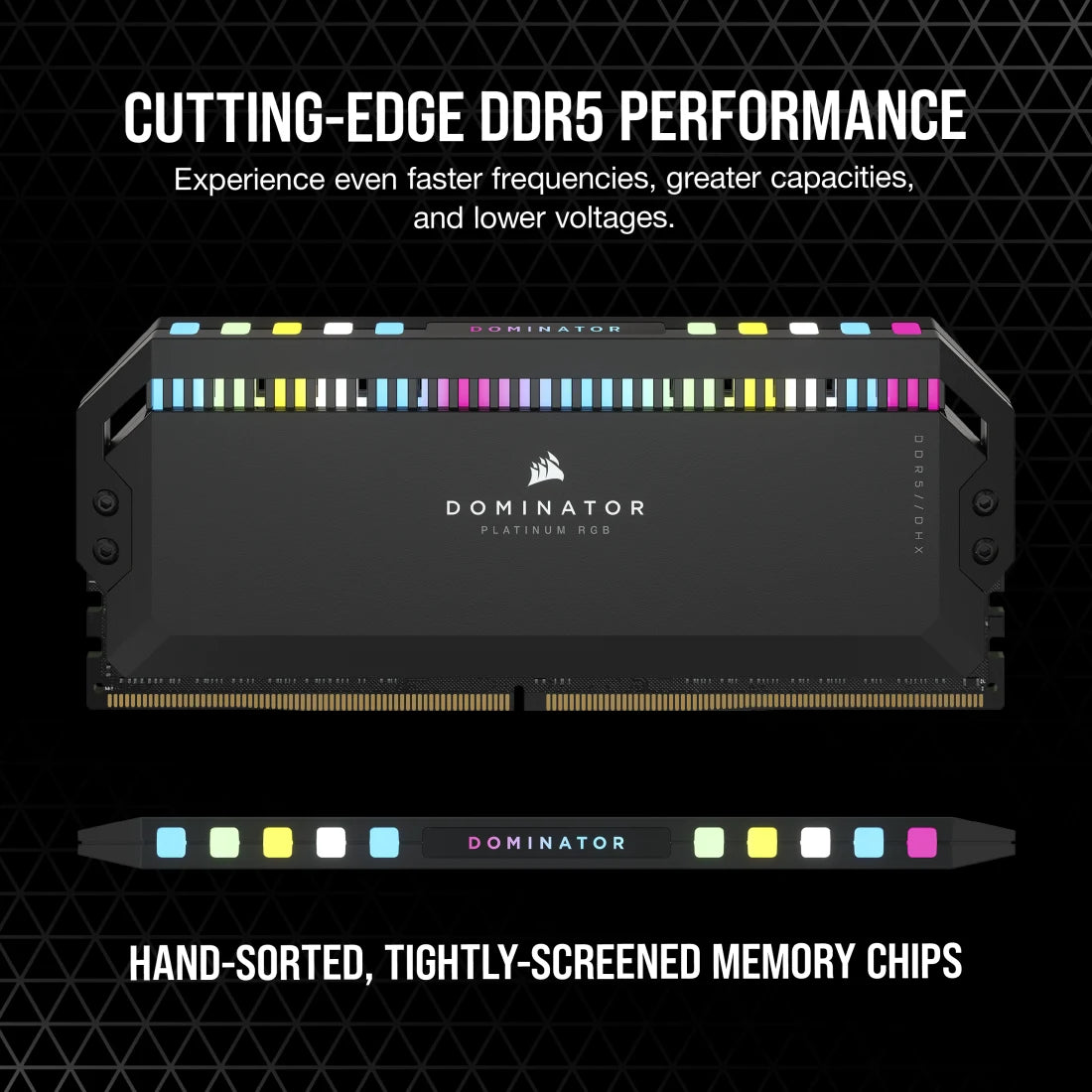 CORSAIR MEMORY CMT64GX5M2B6000C30 DOMINATOR PLATINUM RGB DDR5 RAM 64GB (2X32GB) 6000MHZ CL30 INTEL XMP ICUE COMPATIBLE COMPUTER MEMORY - BLACK