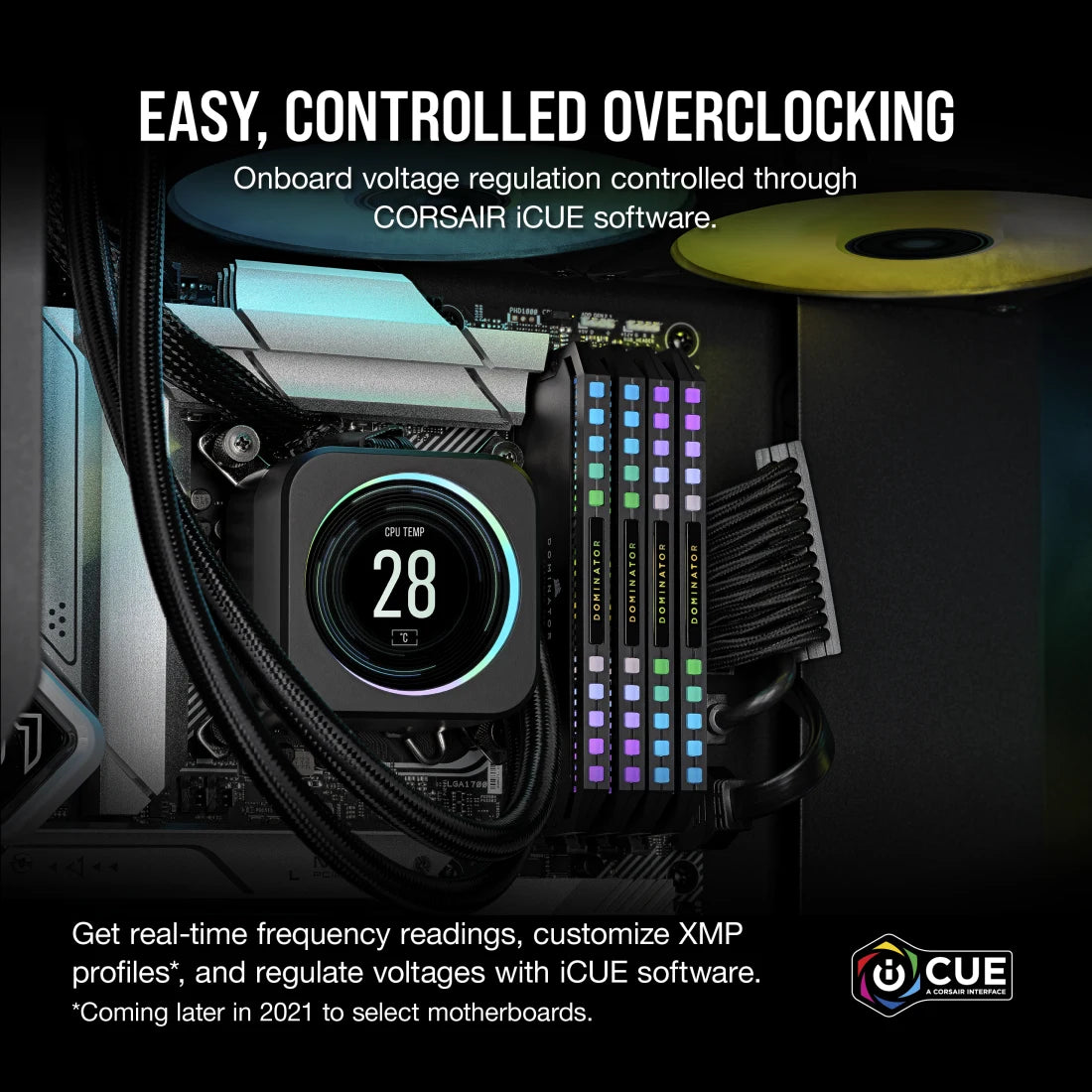 CORSAIR MEMORY CMT64GX5M2B6000C30 DOMINATOR PLATINUM RGB DDR5 RAM 64GB (2X32GB) 6000MHZ CL30 INTEL XMP ICUE COMPATIBLE COMPUTER MEMORY - BLACK