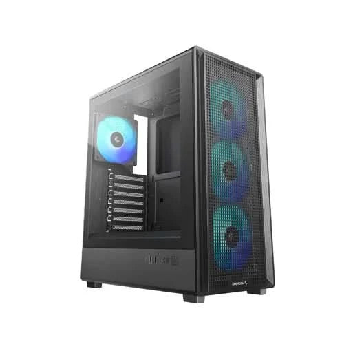 DeepCool CC550 4F Mid Tower Gaming Cabinet, Black 
