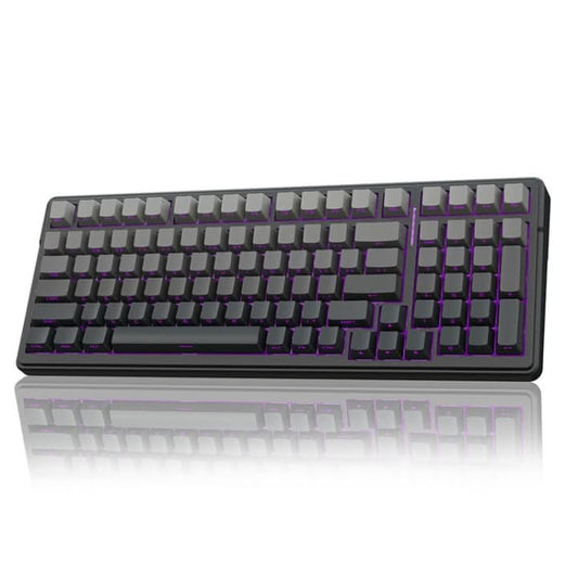 AULA F99 Pro 99 Keys Wired, 2.4G, Bluetooth Three Model Customized RGB Mechanical Gradient Grey Side Carving Keyboard
