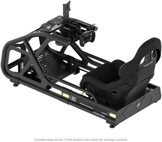 FANATEC ClubSport GT Cockpit, Highly Adjustable Tool-Free Steel Frame Sim Rig, Quick Seat / Wheelbase / Pedal Positions (Black)