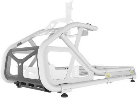 FANATEC ClubSport GT Cockpit, Highly Adjustable Tool-Free Steel Frame Sim Rig, Quick Seat / Wheelbase / Pedal Positions (White)