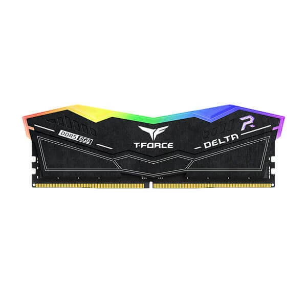 TEAMGROUP T-FORCE DELTA RGB 16GB (16GBX1) DDR5 5200MHZ DESKTOP RAM (BLACK)