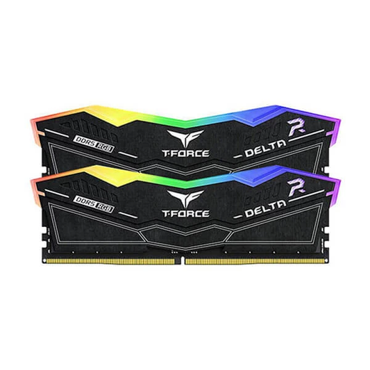 TEAMGROUP T-FORCE DELTA RGB 32GB (16GBX2) DDR5 7200MHZ DESKTOP RAM (BLACK)