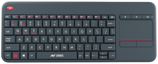 ANT ESPORTS WK100 WIRELESS KEYBOARD WITH BUILT-IN TOUCHPAD (GRAY)