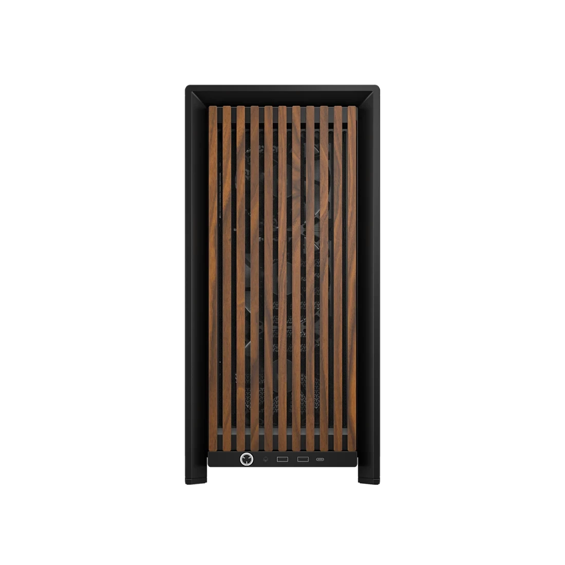 Corsair CASE FRAME 4000D WOOD RS Modular Mid-Tower PC Case - Black/Walnut