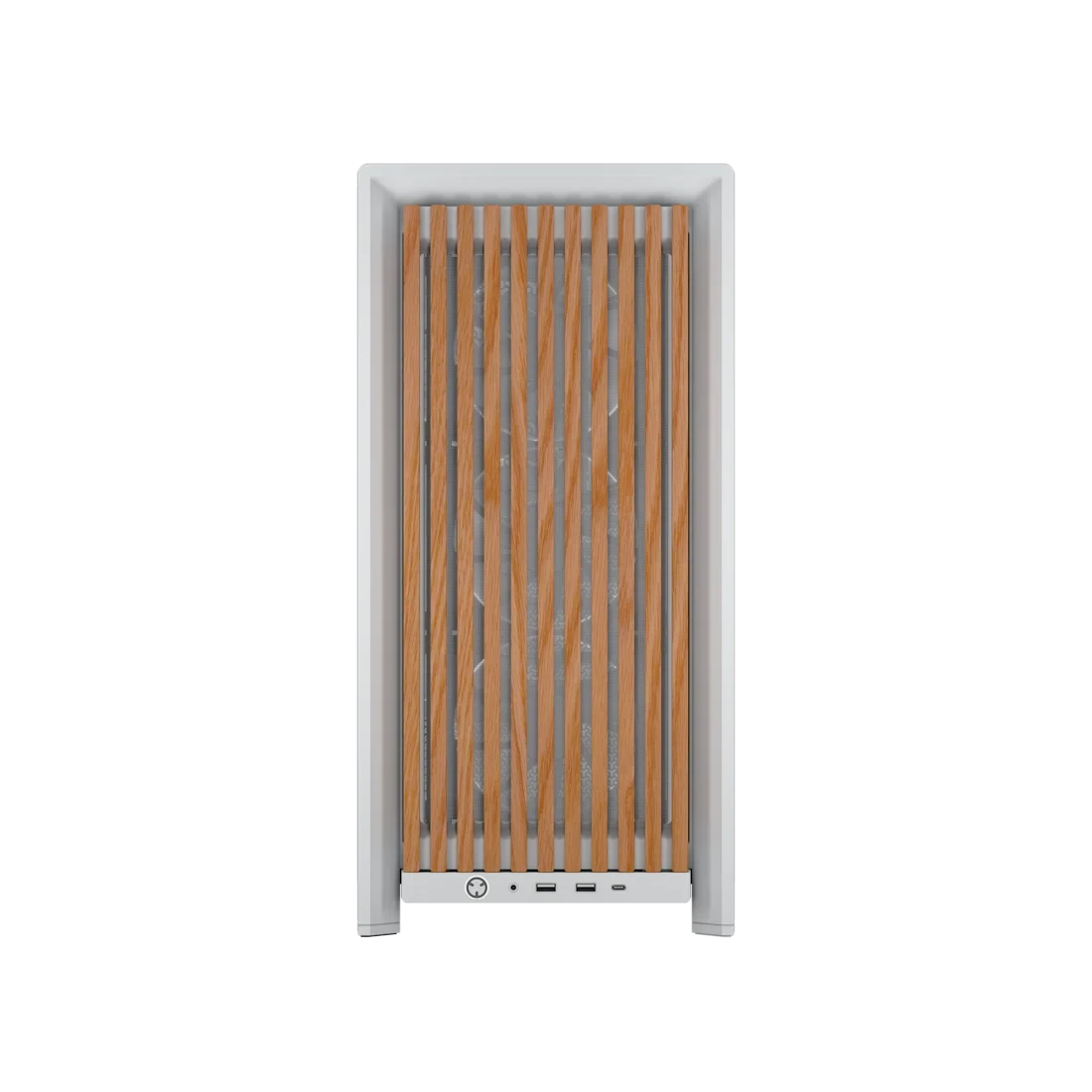Corsair CASE FRAME 4000D WOOD RS Modular Mid-Tower PC Case - White/Oak