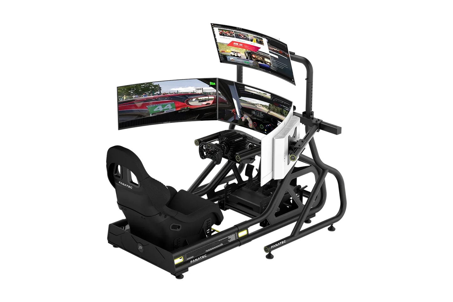 Fanatec ClubSport Cockpit Monitor Stand Triple Monitor Expansion Kit, CRD-9060003-WW (Black)