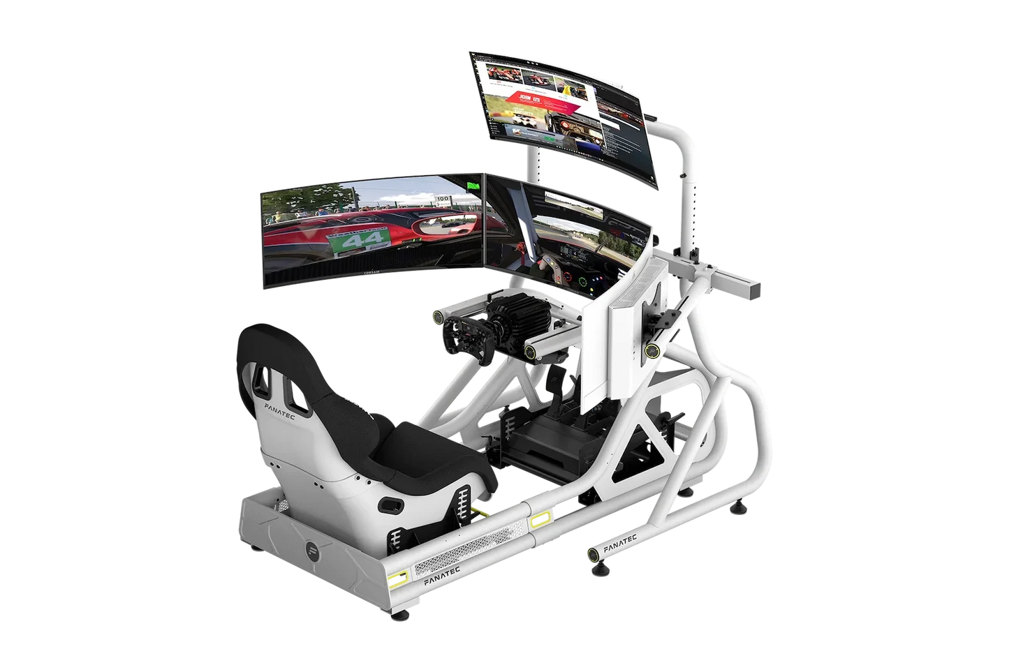 Fanatec ClubSport Cockpit Monitor Stand Triple Monitor Expansion Kit, CRD-9060004-WW (White)