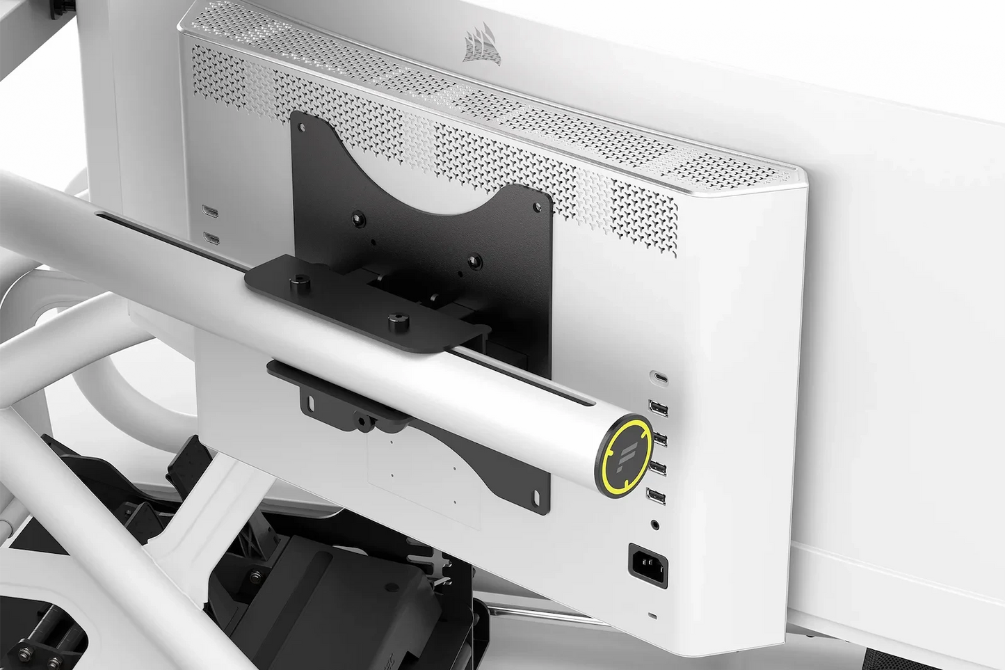 Fanatec ClubSport Cockpit Monitor Stand Triple Monitor Expansion Kit, CRD-9060004-WW (White)