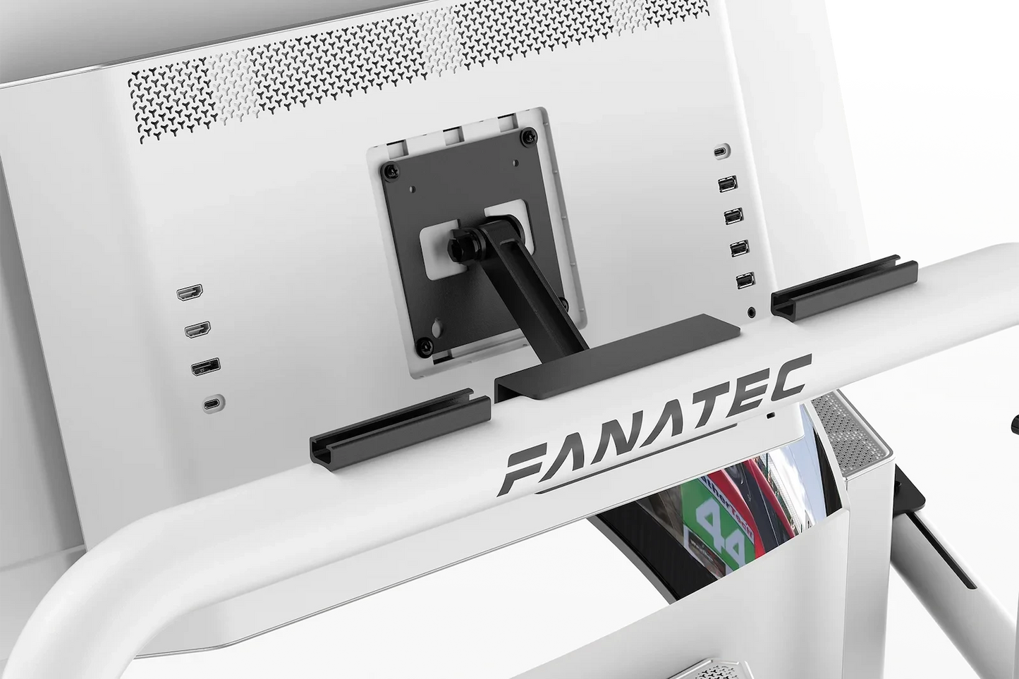 Fanatec ClubSport Cockpit Monitor Stand Triple Monitor Expansion Kit, CRD-9060004-WW (White)