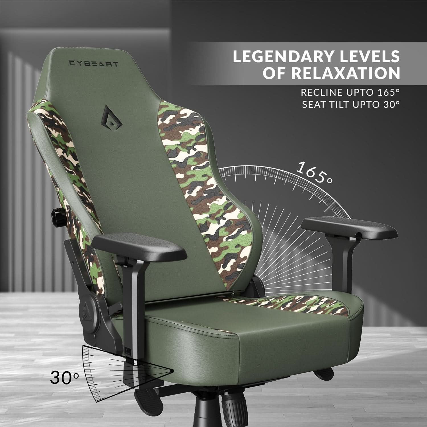Forest Camo Gaming Chair | Apex Series Chairs | Cybeart