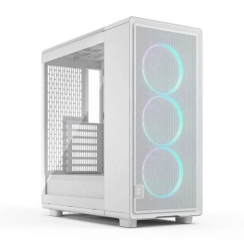Fractal Design Epoch White TG RGB Clear Tint ATX Mid Tower Cabinet White