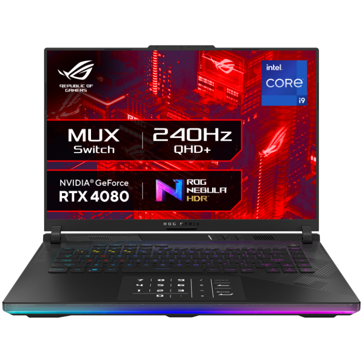 ROG STRIX SCAR 16, AI POWERED GAMING LAPTOP, INTEL CORE I9-14900HX, RTX 4080 GRPH (32GB/2TB/40.64 CM (16) QHD+/WINDOWS 11 HOME) G634JZR-CM932WS