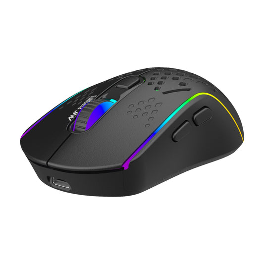 Ant Esports GM700 RGB Wireless Gaming Mouse - Black