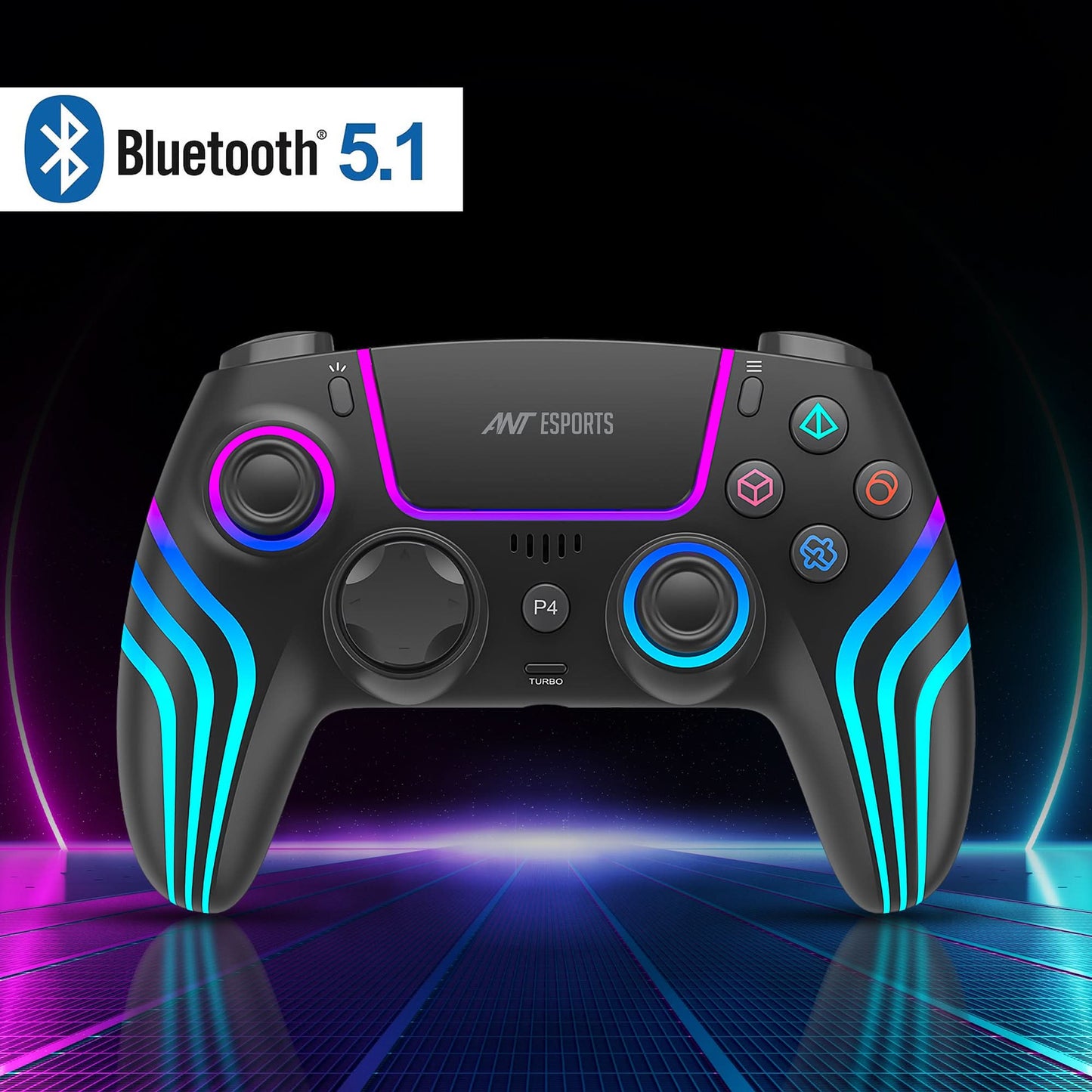 ANT ESPORTS GP400 WIRELESS GAMEPAD - BLACK