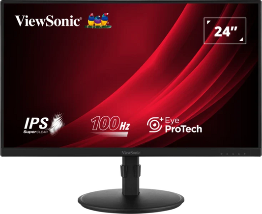ViewSonic VA2408-HDJ 24" 100Hz 1080p FHD SuperClear IPS Panel Anti-Glare Monitor