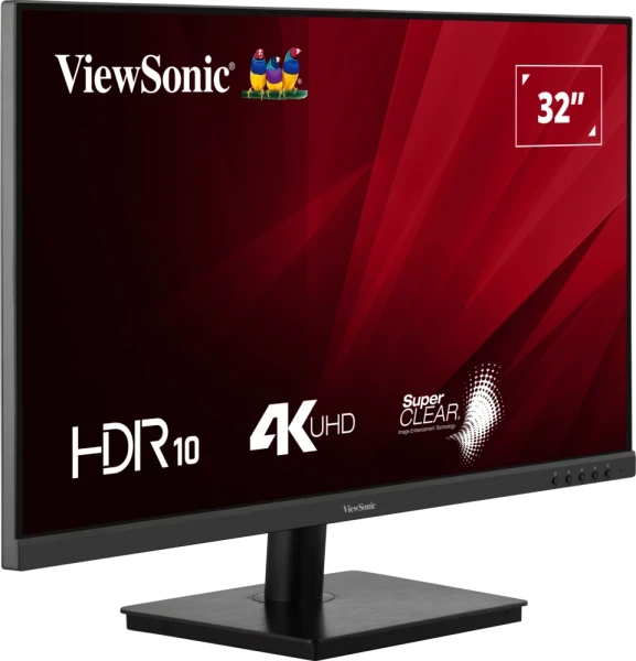 ViewSonic VA3208-4K-MHD (81.28cm) 32 Inch 4K UHD 3840x 2160 with Built-in Speakers, HDR10, sRGB 104%, Eye ProTech, SuperClear VA Panel, HDMI and DisplayPort