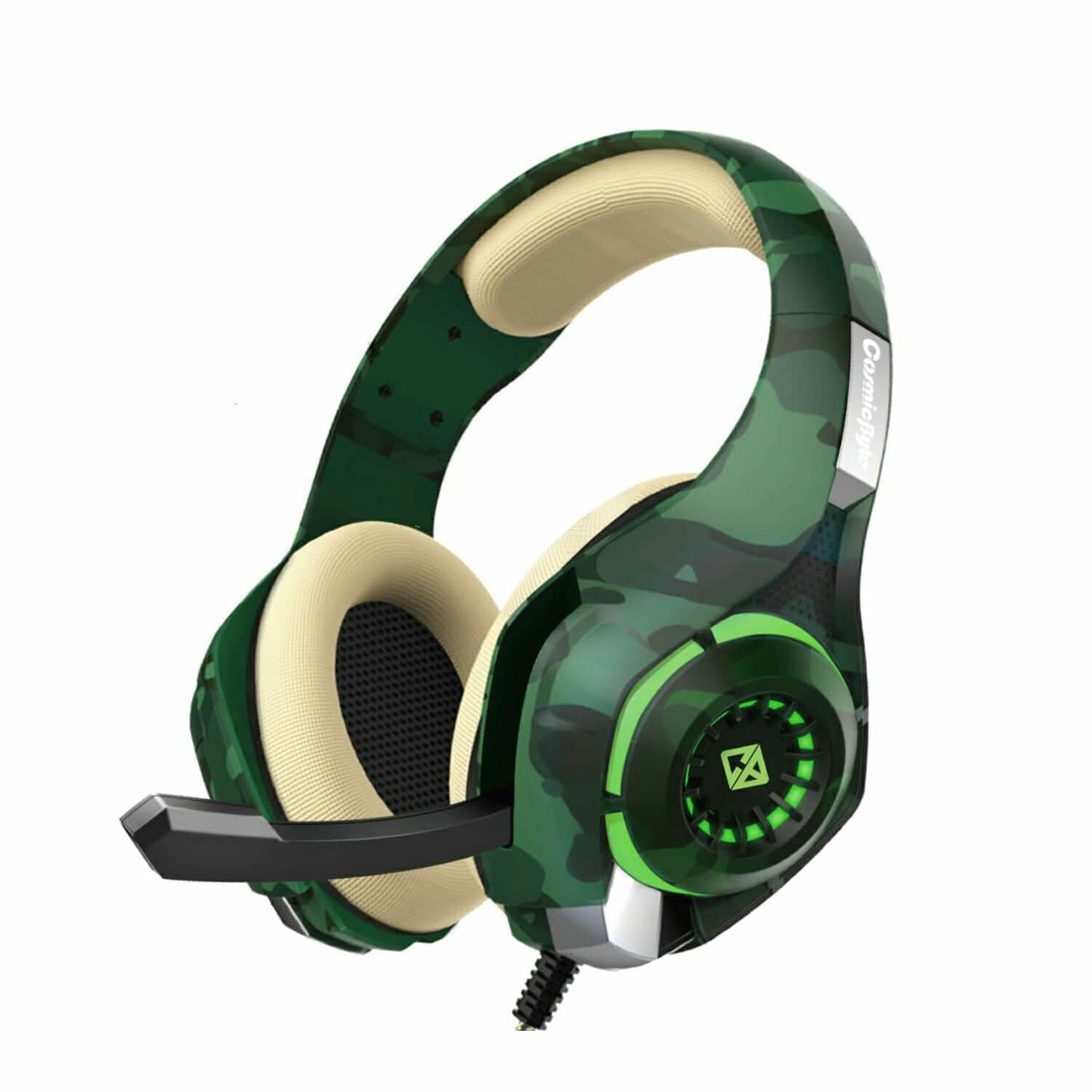 COSMIC BYTE GS410 CAMO GREEN GAMING HEADPHONE