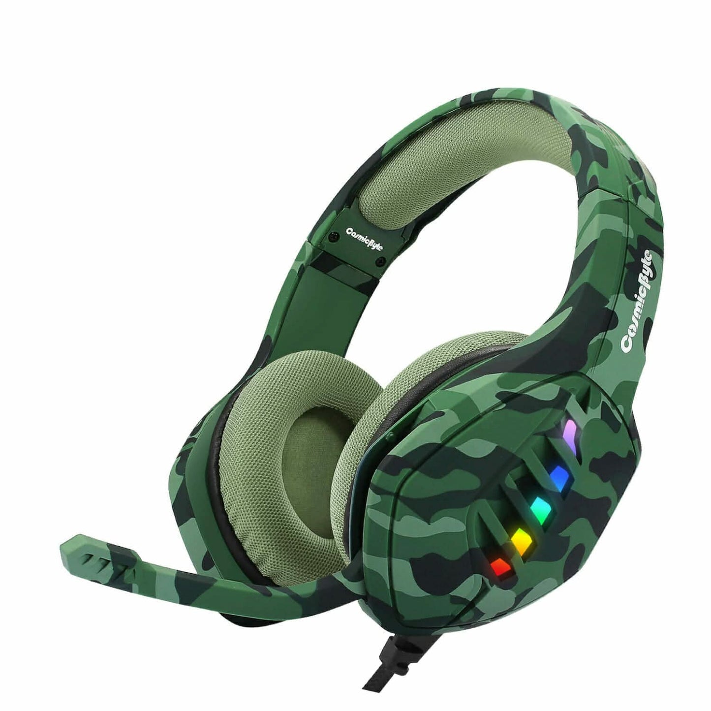 COSMIC BYTE GS430 CAMO GREEN GAMING HEADPHONE