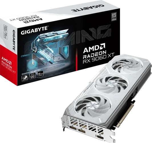 Gigabyte Radeon RX 9060 XT GAMING OC ICE 16G GDDR6 PCIe 5.0 Graphics Card