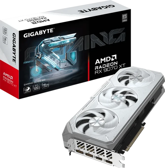 Gigabyte Radeon RX 9070 XT GAMING OC ICE 16GB GDDR6 Graphics Card