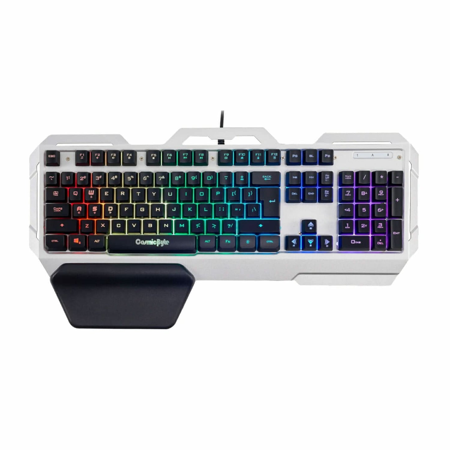 COSMIC BYTE CB-GK-06 GALACTIC (BLACK/SILVER) GAMING KEYBOARD