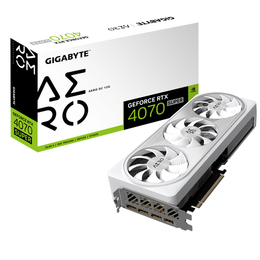 GIGABYTE GEFORCE RTX 4070 SUPER 12GB AERO OC GRAPHIC CARD