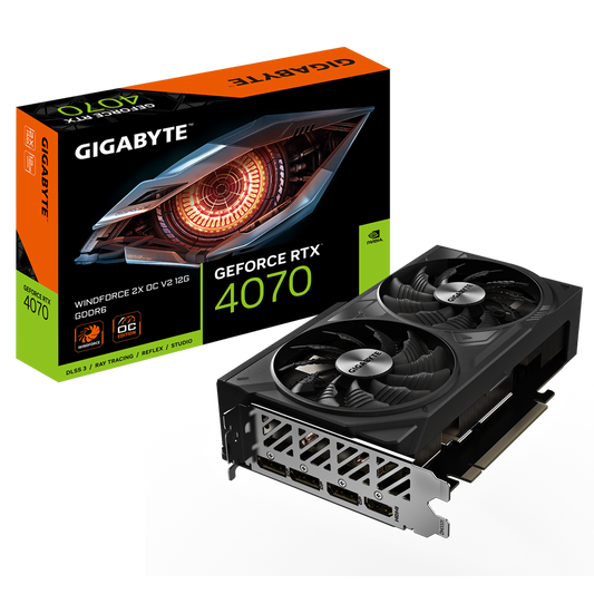 GIGABYTE GEFORCE RTX 4070 WINDFORCE 2X OC V2 12GB GDDR6