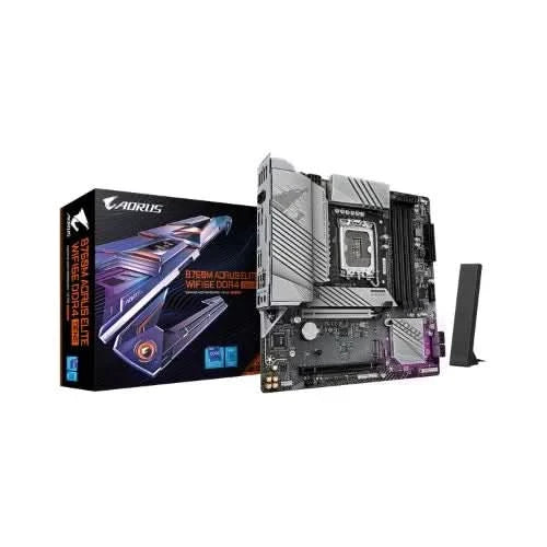 Gigabyte GA B760M AORUS ELITE WIFI6E DDR4 GEN5 Intel Motherboard LGA1700 DDR4 Micro ATX