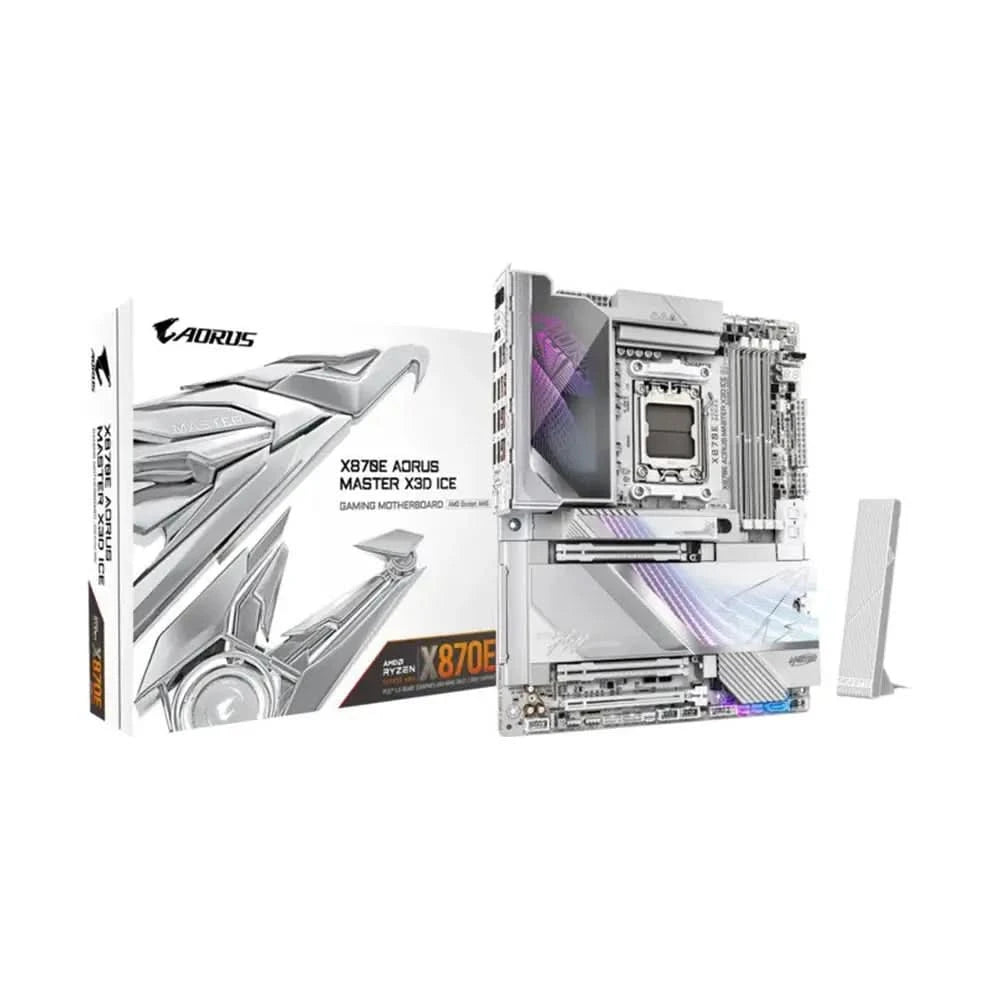 Gigabyte GA X870E AORUS MASTER X ICE 3D AMD Motherboard AM5 DDR5 ATX WiFi 7