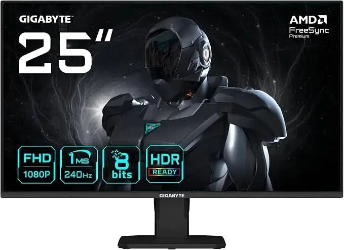 Gigabyte GS25F2A 24.5 FHD Gaming Monitor - 1920 x 1080, 240Hz, 1ms, 300 cd m², Display