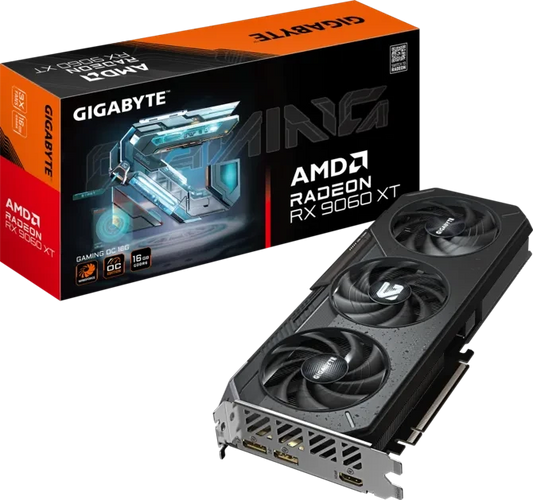 Gigabyte Radeon RX 9060 XT GAMING OC 16G GDDR6 PCIe 5.0 Graphics Card