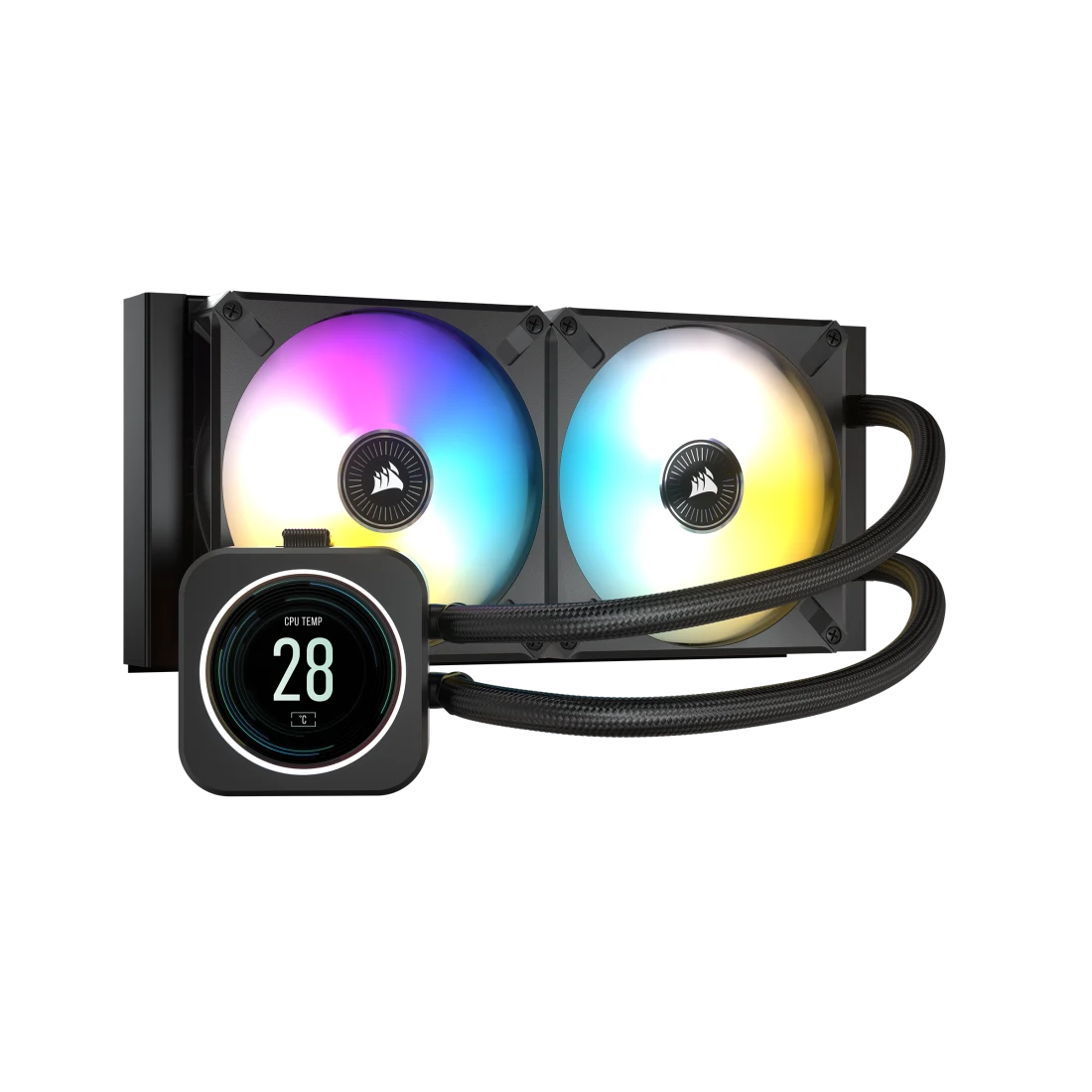 CORSAIR ICUE H100I ELITE LCD DISPLAY LIQUID CPU COOLER