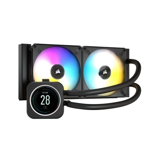 CORSAIR ICUE H100I ELITE LCD DISPLAY LIQUID CPU COOLER