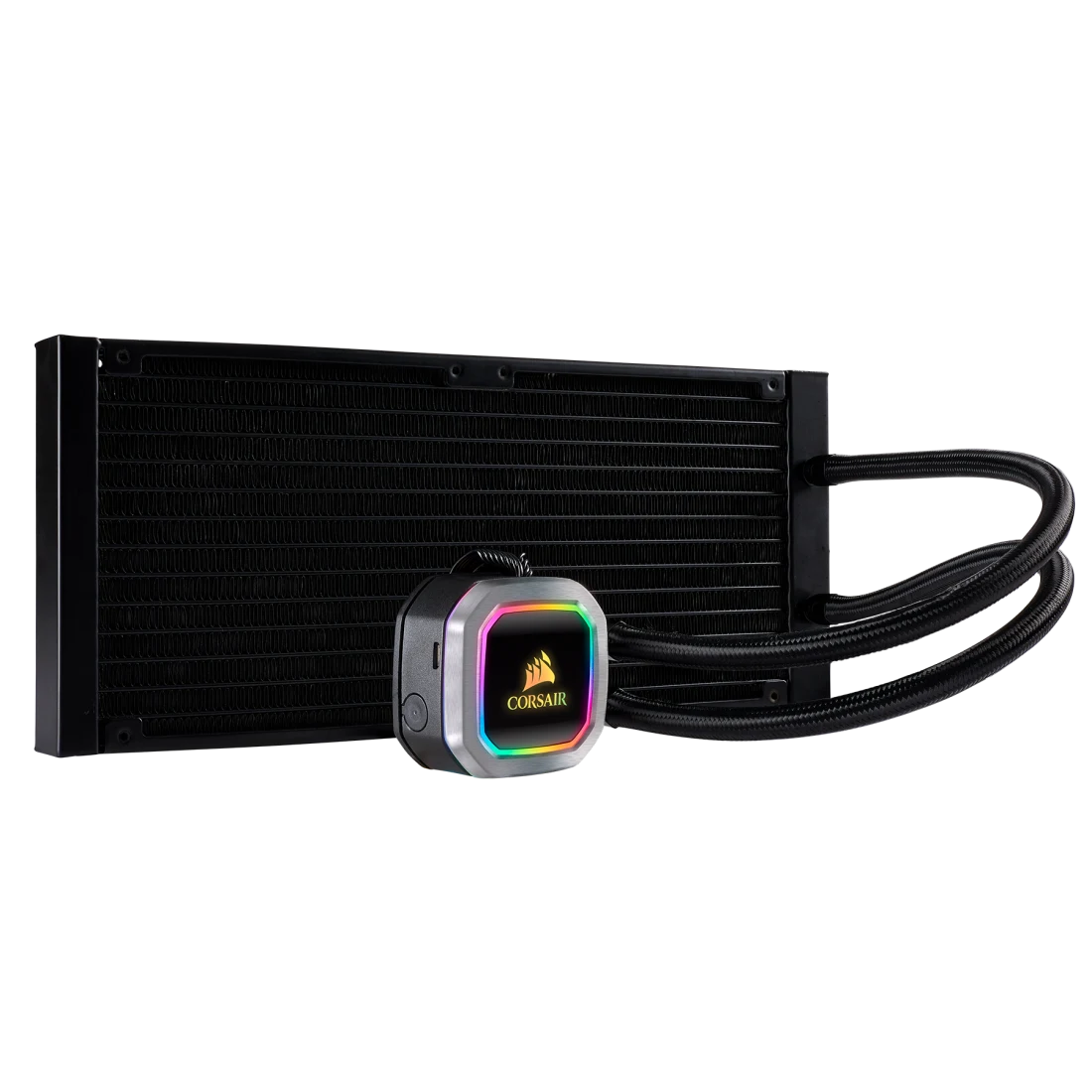 CORSAIR HYDRO SERIES, H115I RGB PLATINUM, 280MM RADIATOR, DUAL 140MM ML SERIES PWM FANS, RGB LIGHTING AND FAN CONTROL WITH SOFTWARE, LIQUID CPU COOLER