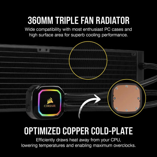 CORSAIR ICUE H150I RGB PRO XT LIQUID CPU COOLER CW-9060045-WW