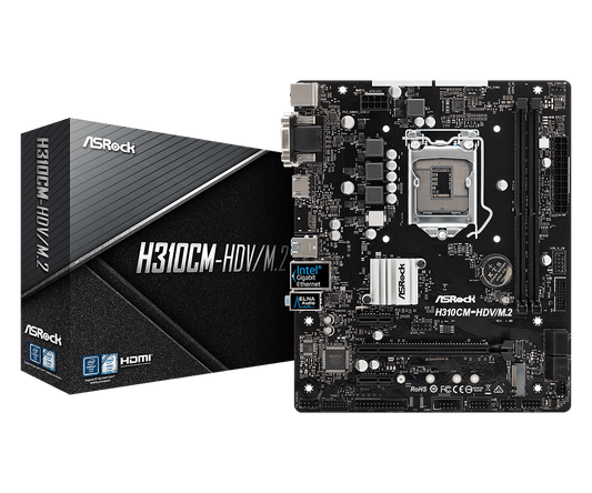ASROCK H310CM-HDV/M.2 MOTHERBOARD
