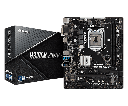 ASROCK H310CM-HDV/M.2 MOTHERBOARD