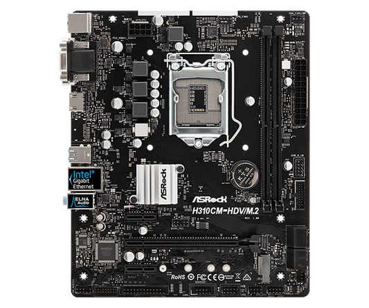 ASROCK H310CM-HDV/M.2 MOTHERBOARD