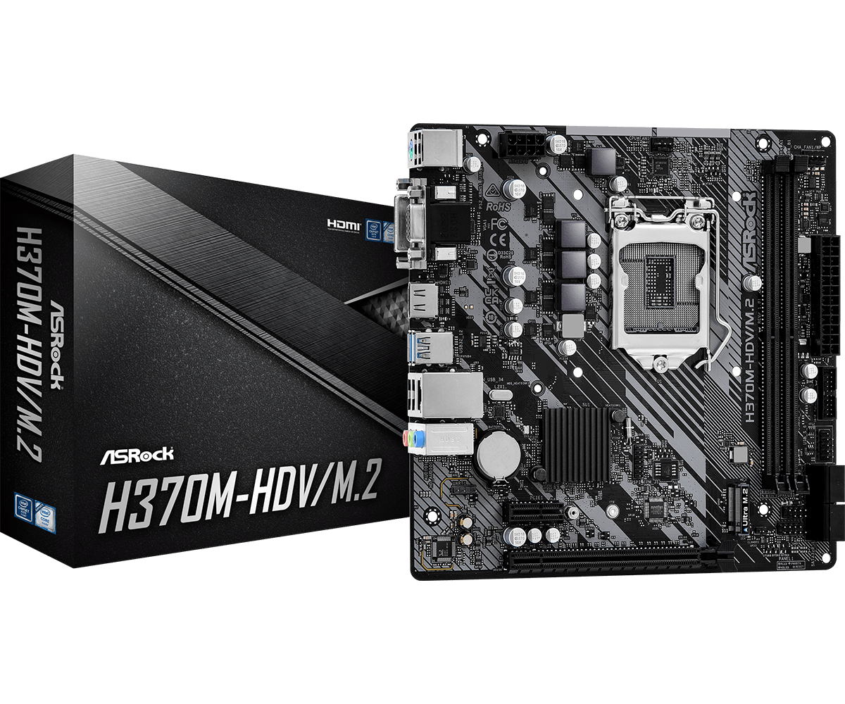 ASROCK H370M-HDV/M.2 DDR4 MOTHERBOARD