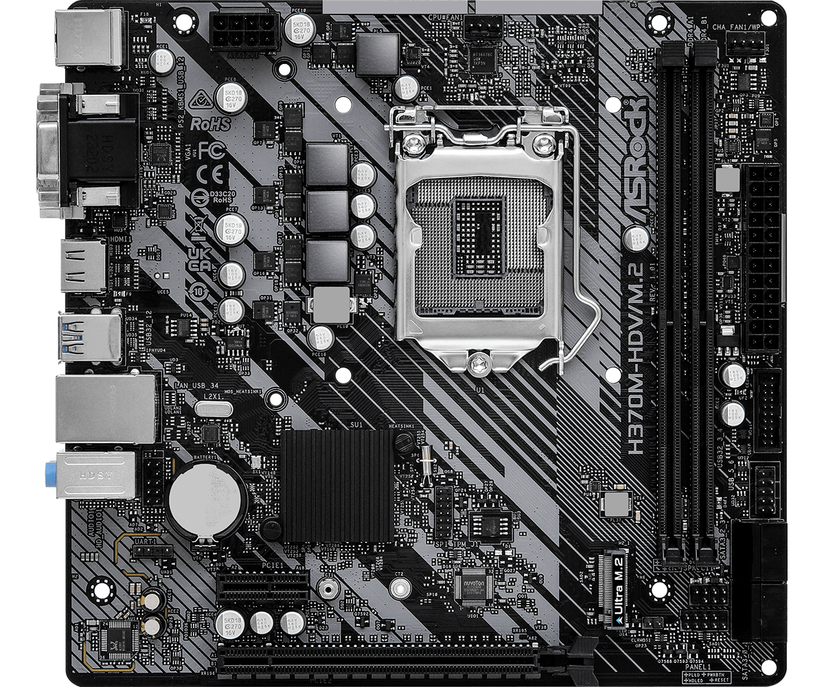 ASROCK H370M-HDV/M.2 DDR4 MOTHERBOARD