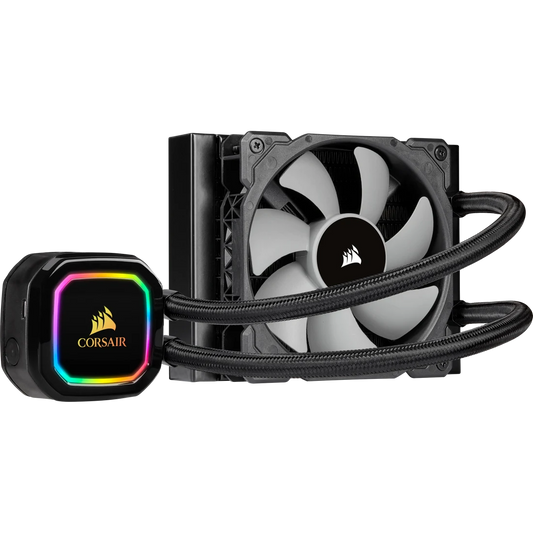 CORSAIR ICUE H60I RGB PRO XT, 120MM RADIATOR, SINGLE 120MM PWM FAN, SOFTWARE CONTROL, LIQUID CPU COOLER (CW-9060049-WW)