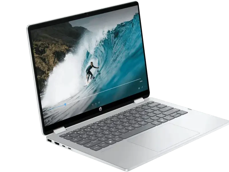 HP OmniBook 5 14-FP0141TU 14 Inch WUXGA Touch Laptop, Intel Core 5 120U, 16GB RAM, 512GB SSD, Windows 11 Home, Microsoft Office 2024, Silver